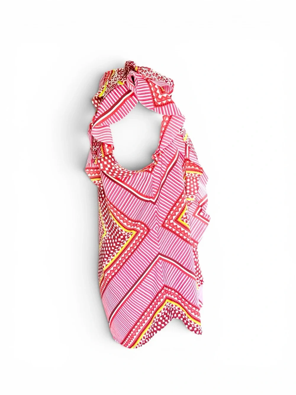 Banana Republic Pink Ruffled Knit Shell - Picture 8 of 8